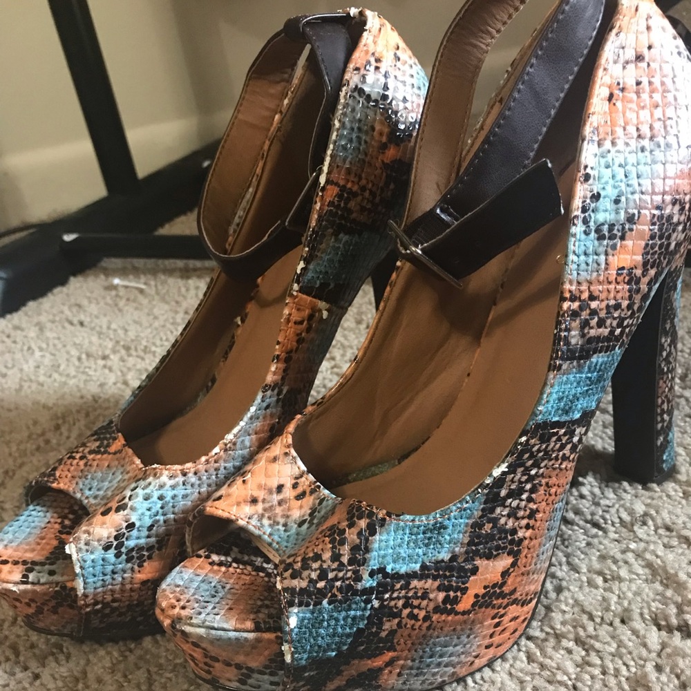 Snake Skin Heels